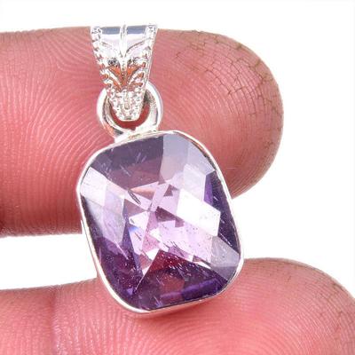 Natural Alexandrite Gemstone 925 Solid Sterling Silver Gift Pendant 1.25" P5h52