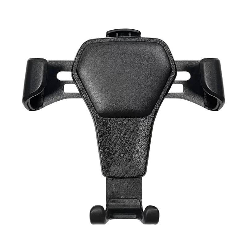 Universal Gravity Car Phone Holder with Leather Texture and Anti-Shake Design for Air Vent Navigation