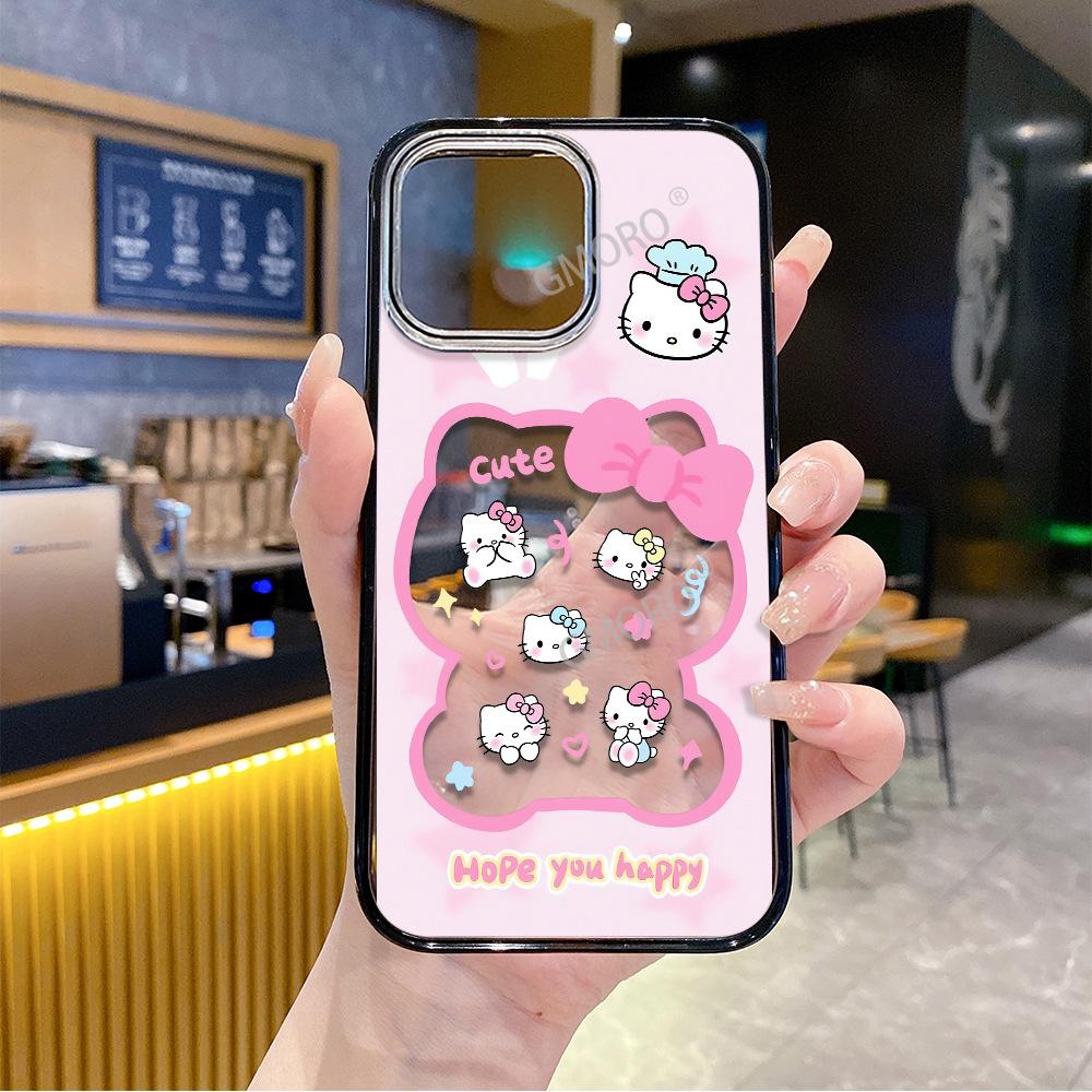Fun Hello Kitty Magnetic Magsafe Apple 17 Mobile Phone Case iPhone15promax Transparent 14 Anti-drop Case