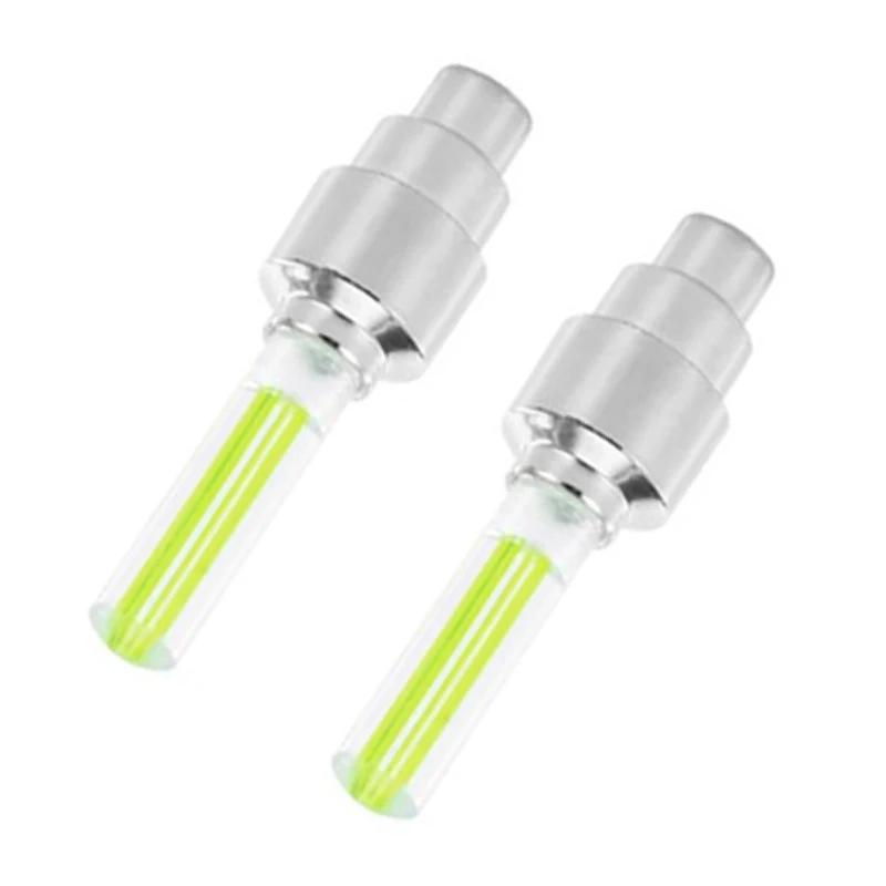Motorcycle Bicycle Tire Valve Caps Light LED Neon Flash Lamp Waterproof Tyre Universal Wheel Lights Car Accessories