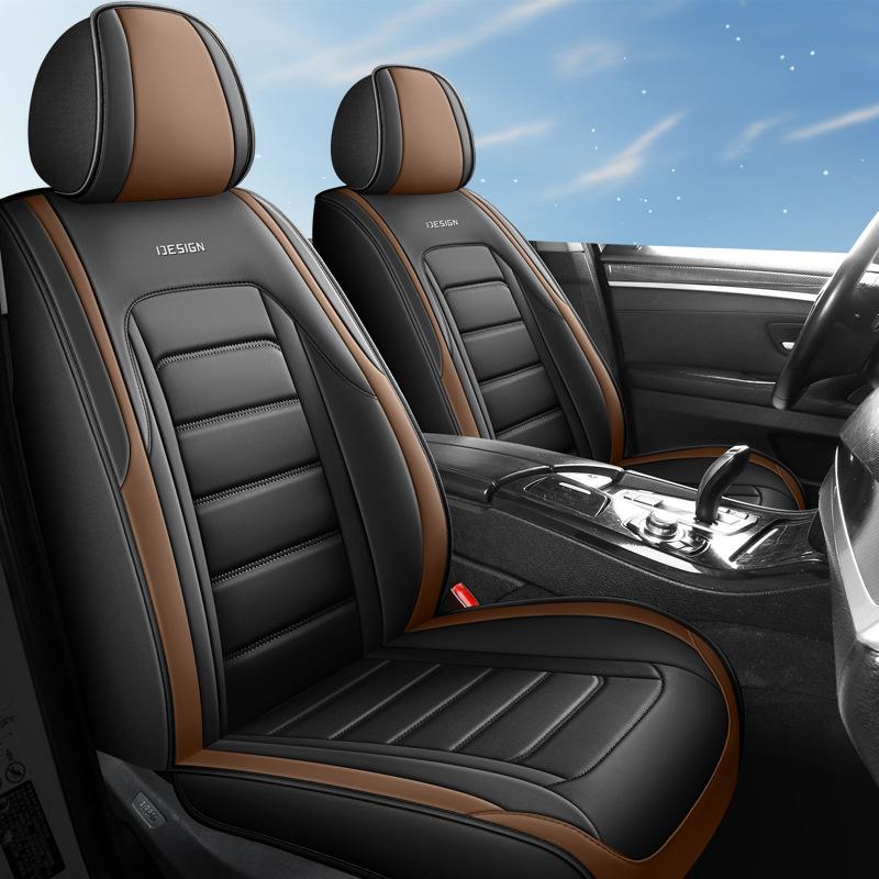 1PC Car Breathable PU Leather Car Seat Cover Fit Most Vehicles Car Front Seat Cover Car Seat Protector Seat Covers
