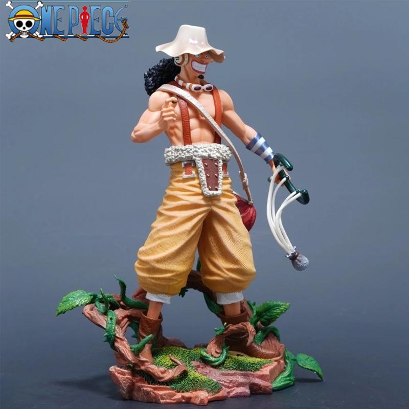 25cm/9.84in Anime One Piece Model Usopp Action Figures Pvc Statue Desktop Ornamen Collection Model Toys Gifts Beautiful Design