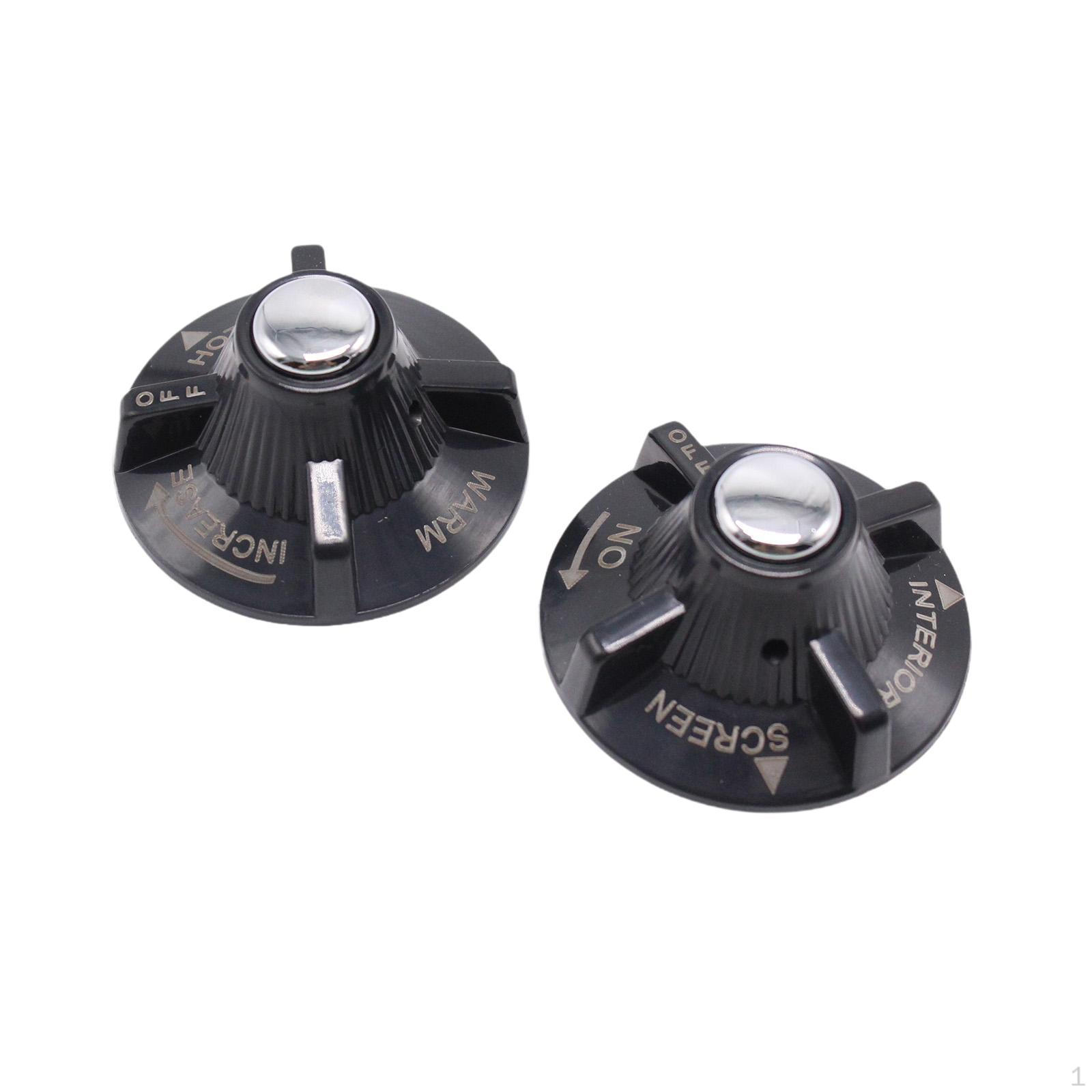 

2x Heater and Air Control Knobs Bha4328 Car Accessories Lightweight Vehicle Interior Sleek Wear