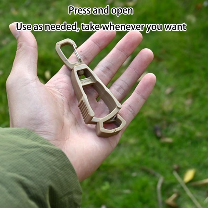 Multipurpose Clip Hook for Outdoor Organization Plastic Clamps with Nonslip Grip for Camping Hiking Accessories