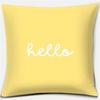 Bright Yellow Simple Geometric Series Pillow Gift Home Office Decoration  Bedroom Sofa Car Cushion Cover