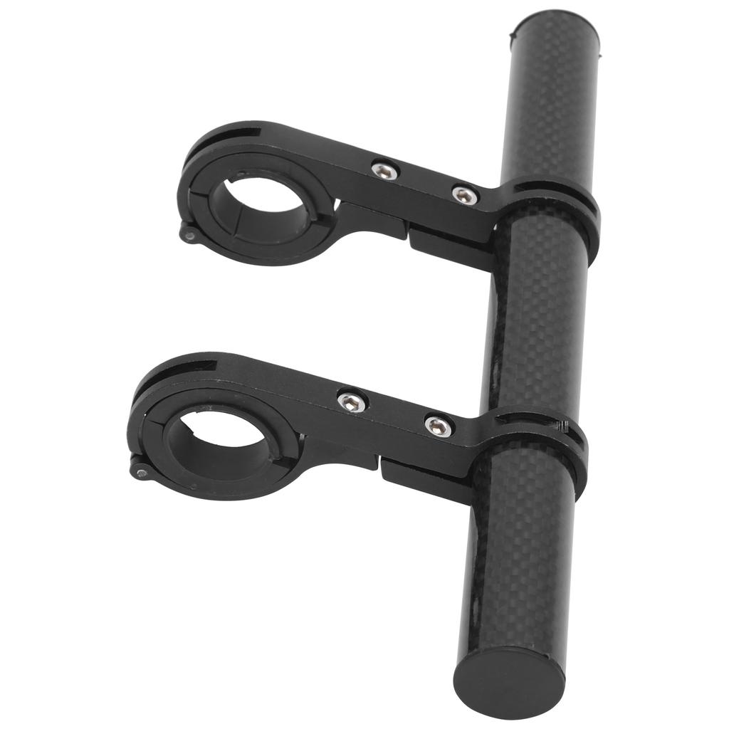 20CM Carbon Tube Bicycle Handlebar Extender Bracket Mount Bike Headlight Mount Bar StandBlack 20CM