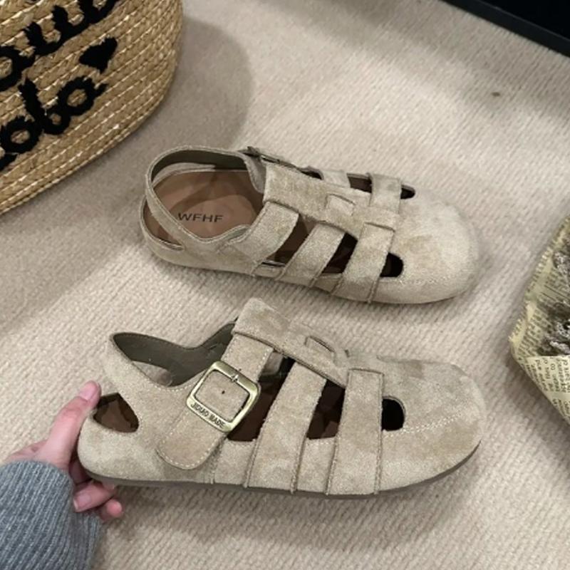 Flats Women Sandals Summer Casual Shoes Cozy Walking Woman Slippers Designer 2025 Trend Brand Sport Women’s Chaussures