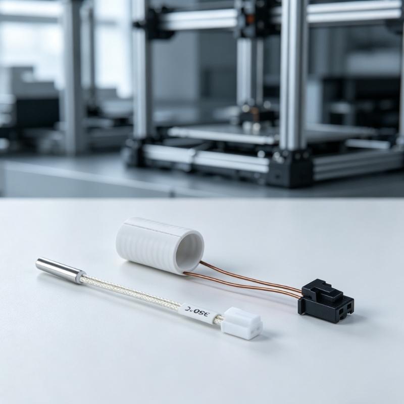 Circular Ceramic Heating 350℃ Temperature Resisting Hotend Thermistor Wire 360 Degree Surround Heat for PLUS 3D Printer