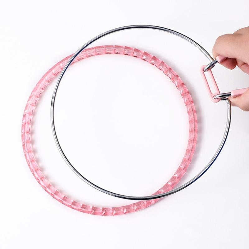 2Pcs Nonslip Spring Embroidery Frame Craft Of Sturdy Acrylic Ideal For Professional