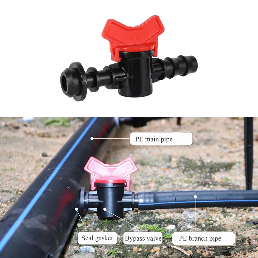Tuyau PVC Vanne à Boisseau Fileté Vanne à Boisseau Interrupteur d'Arrêt Raccord de Tuyau Accessoires d'Irrigation Joint d'Arrêt d'Eau d'Irrigation Goutte à Goutte