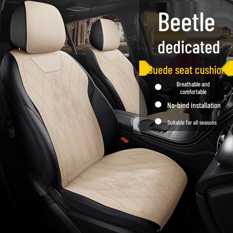 Volkswagen Käfer Vier Jahreszeiten Wildleder Sitzkissen: Atmungsaktive, Belüftete, Dünne Sattelunterlage.