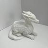 3D Printed Dragon Planter Pot Dual Use Flower Vase Lightweight Plastic Decor for Office Desk Bedroom Indoor Green Plant Holder Ornament