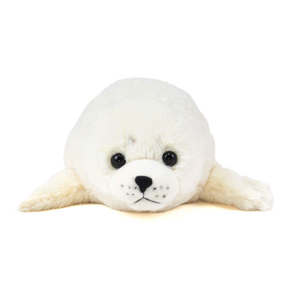 Carolata Spotted Seal Plush Toy Realistic Seal Animal Toy Doll Gift Present Birthday Christmas Present (Large/Reclining Series/Soft Touch) (Twice