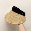 Spring and Summer Women's Fashionable Travel Sun Protection Hat Vacation Beach Sun Hat Without Sun Hat