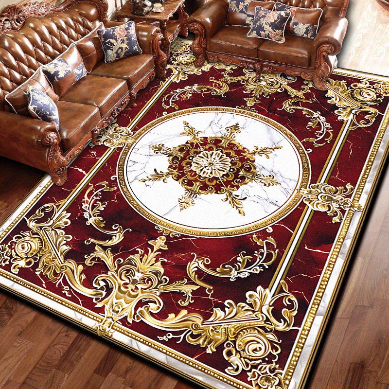 Europejski Dywan Retro do Sypialni na Dużą Powierzchnię, Szatnia, Salon, Antypoślizgowe Maty Podłogowe, Dywan, Pokój Dzienny, Dekoracja Domu, Dywany Obszarowe pod Sofę