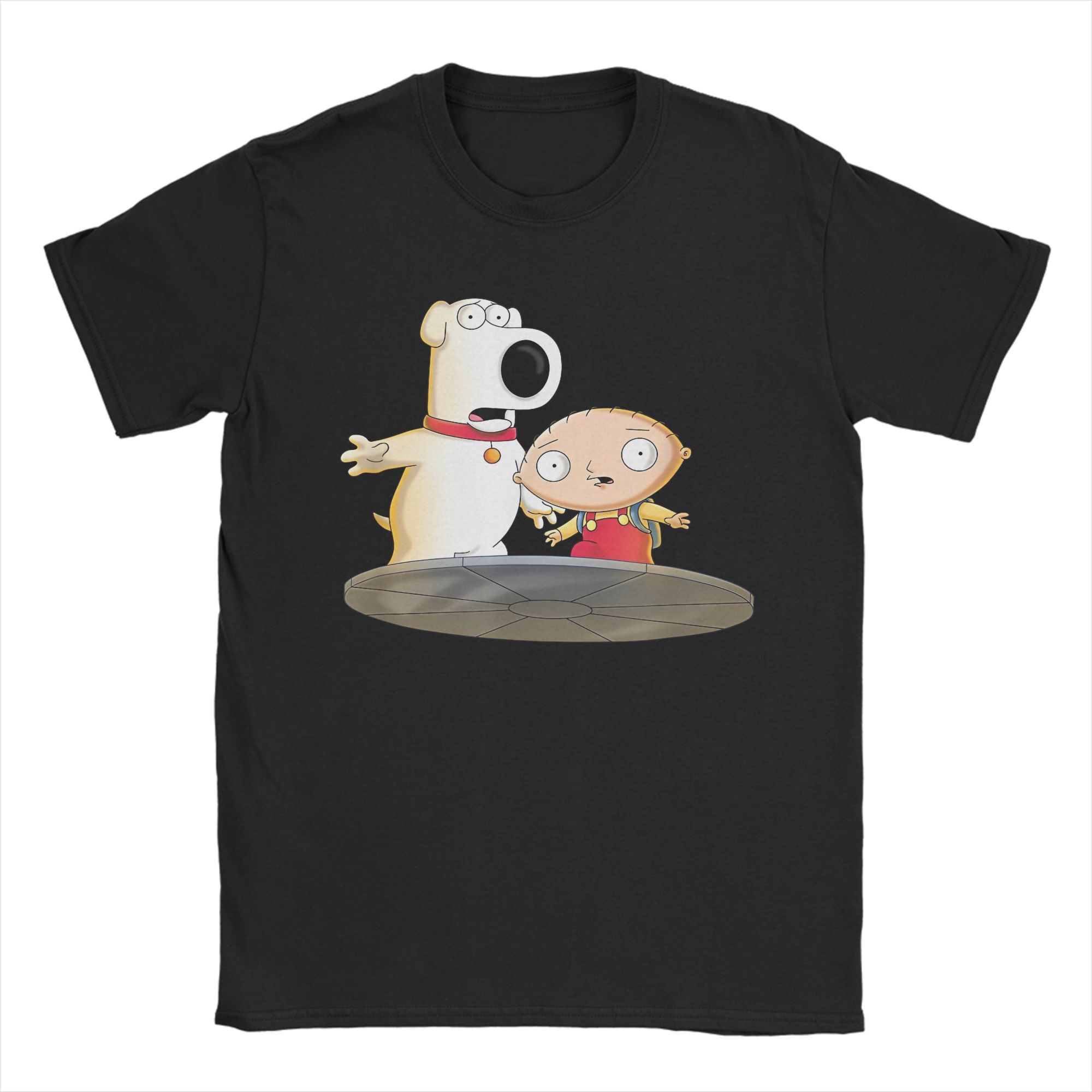 BenberFashion Families Guys Cartoon Peter Griffin Meme T-shirt voor Heren Dames Grappig 100% Katoen T-shirts Cadeau Idee Kleding M