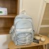School bag 2025 new niche design fashion versatile backpack large capacity leisure sports style school bag travel shoulder bag