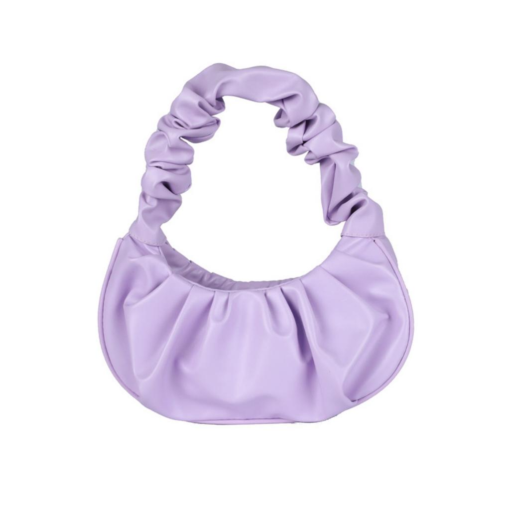 New Korean Style Shoulder Dumpling Bag, French Style Bag, Fashionable Cloud Bag, Pleated Handbag for Women