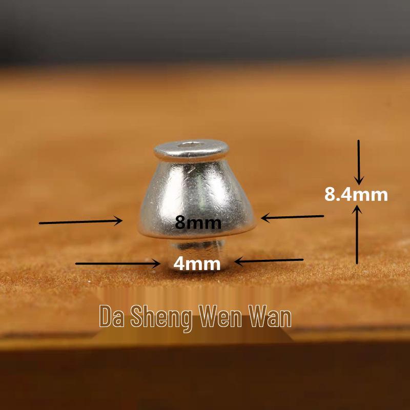 108-Bead Red Sandalwood & Passion Fruit Seed Silver Vajra Stupa Buddha Head Accessory