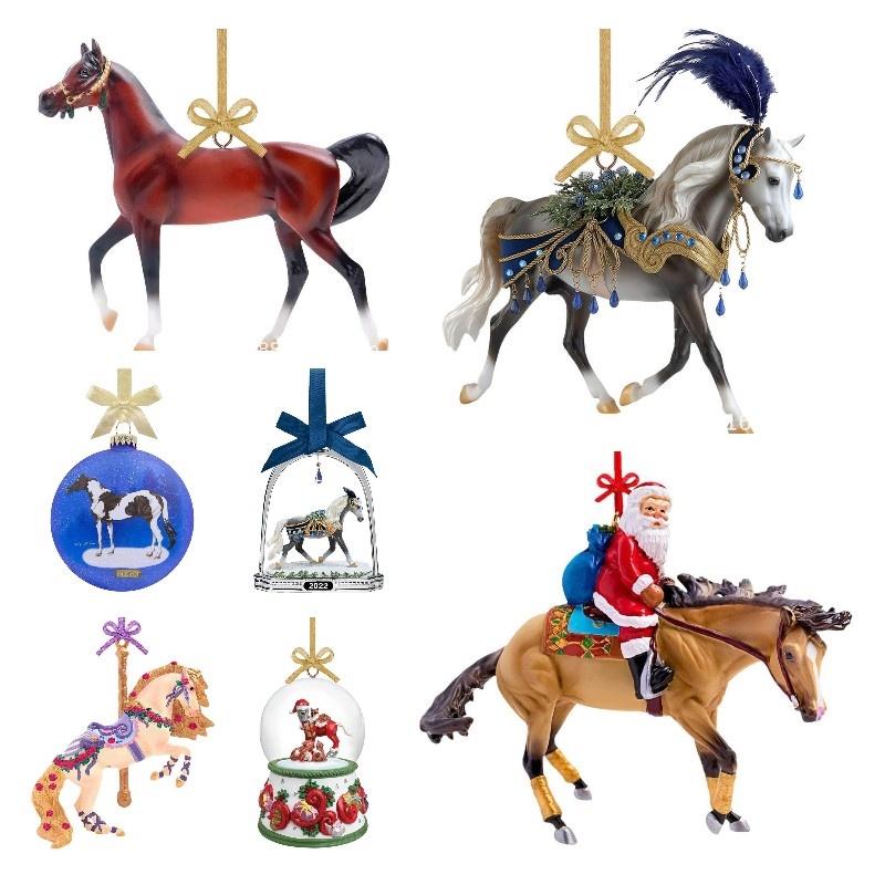 Holiday Ornament Party Cute Christmas Horse Pendant Desktop Gifts Decoration