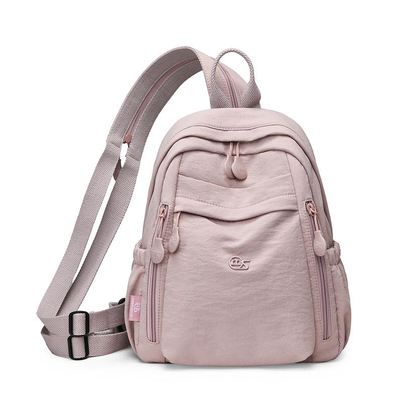 Women's Small Nylon Backpack Lightweight Waterproof Daypack with Front Pocket for Travel Daily Use