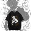 ZX Ghost Killing Blade Short Sleeve Wind Column Half Sleeve Immortal Kawasaki Tshirt Men and Women Animation Anime
