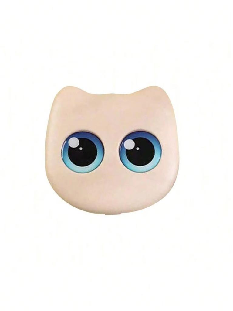 6Pcs Cute Cat Mini Makeup Brushes Set, Portable Cosmetic Brushes for Powder & Eye Makeup