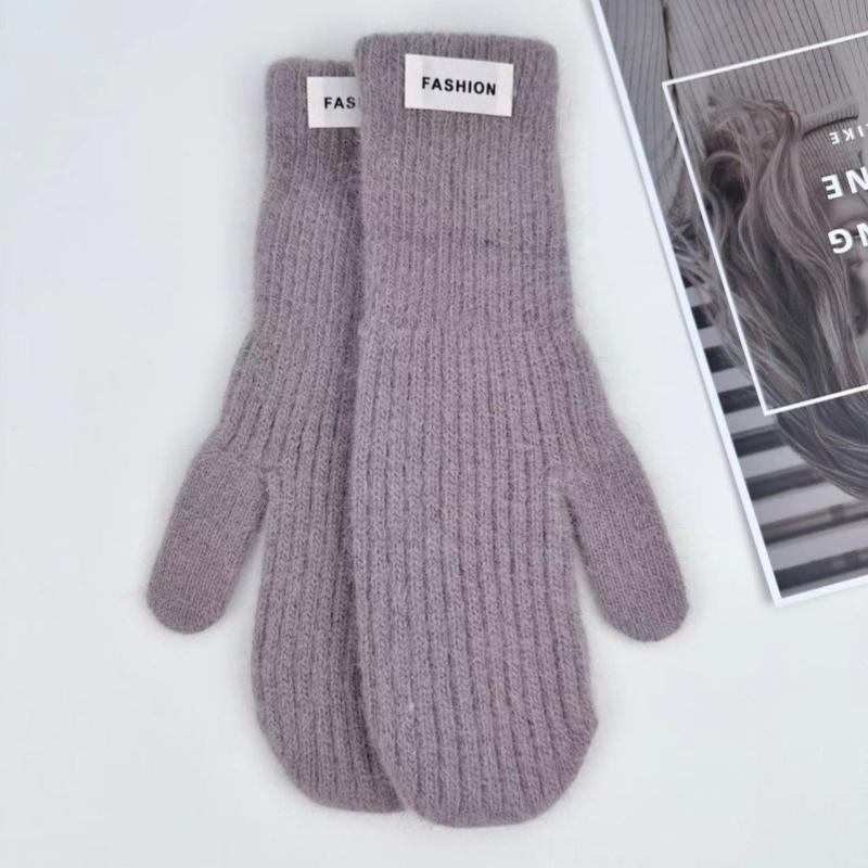 Women's Winter Warm Gloves Outdoor Antifreeze Protective Gloves for Young Girls