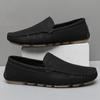 Męskie buty casualowe ze skóry naturalnej Luksusowa marka Letnie mokasyny męskie Mężczyzna Oddychające Wsuwane Buty do jazdy Plus Size 39-47