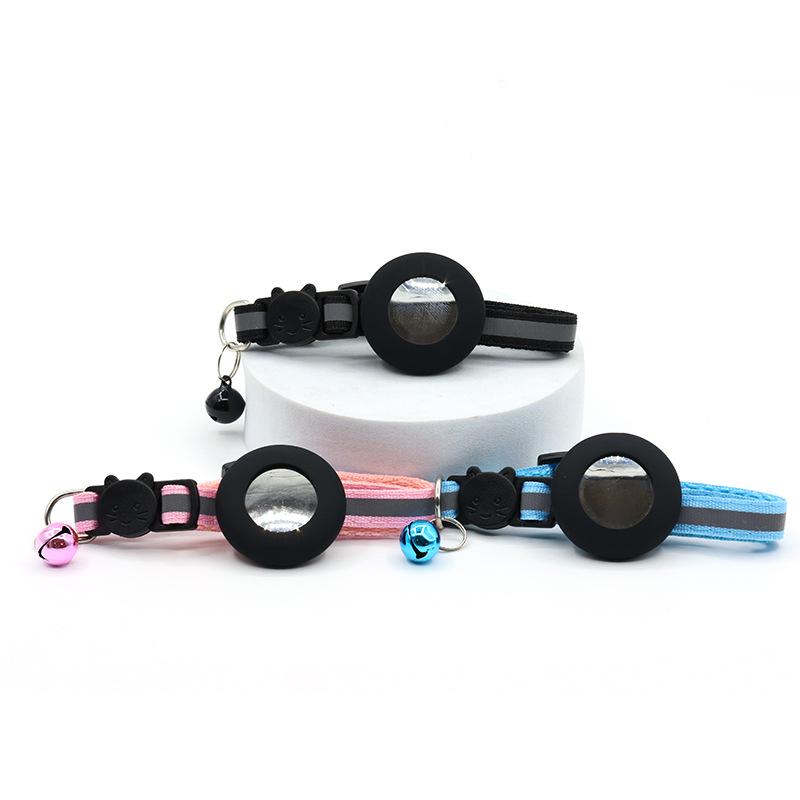 Silicone Cat Collar with Apple AirTag Holder for Pet Tracking