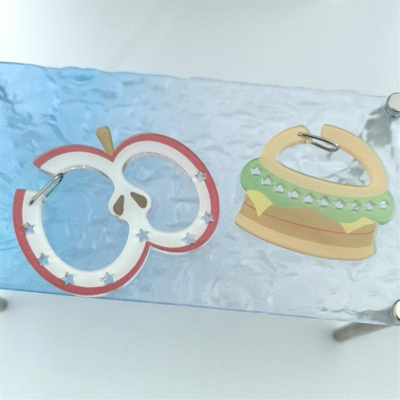 Carabiner Clip for Keys and Small Items Acrylic Pendant for Backpack Handbook Decoration Ita Bag Buckle Accessory