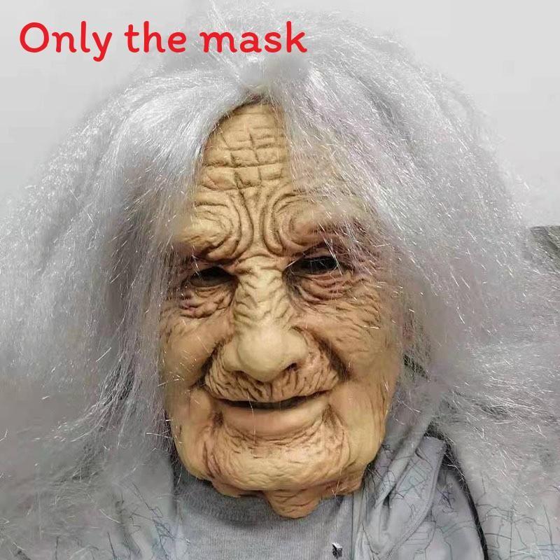 Halloween Latex Granny Mask For Cosplay And Costume Parties