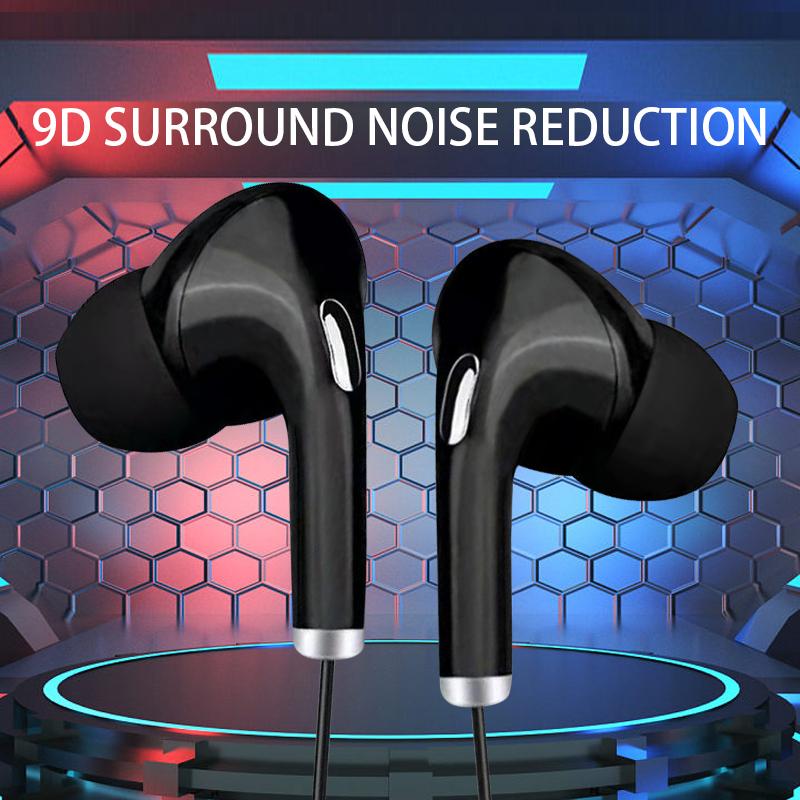 3.5mm Wire Headphone Headset with Mic Wired Headphones Heavy Bass In Ear Stereo Wired Earphone Earbuds Wire Game Phone Earphones