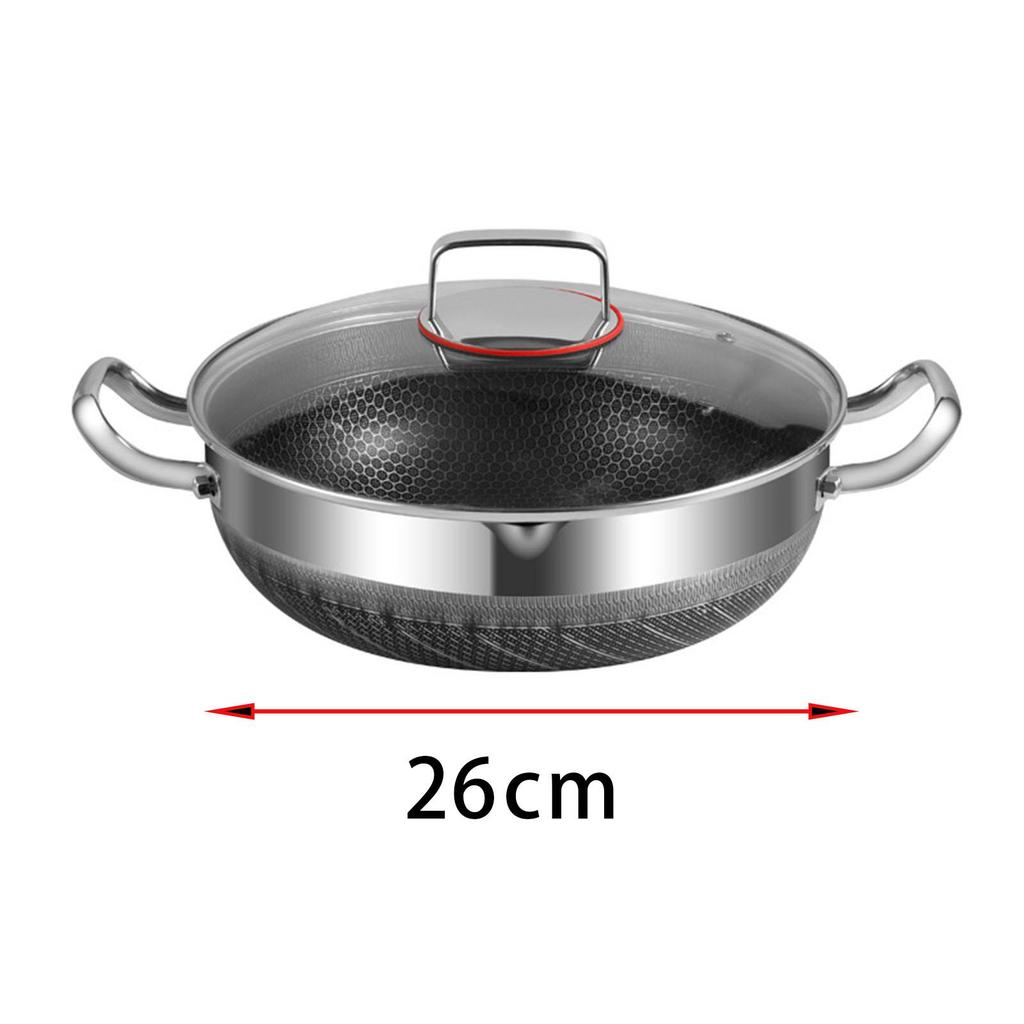 Stainless Steel Cooking Pot with Handles for Induction Cooktop