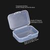 Stackable Transparent Plastic Storage Container with Snap Tight Lid Small Accessories Craft Supplies Jewelry Organization
