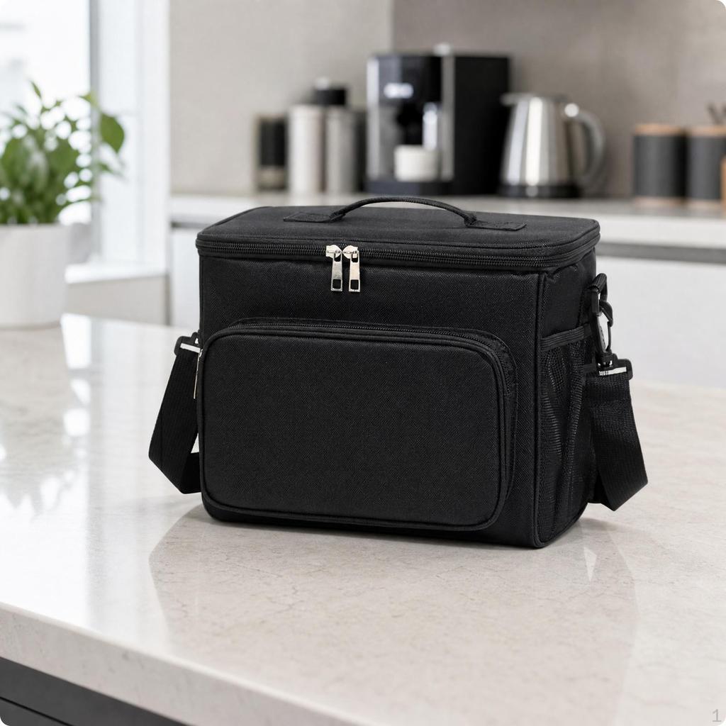 Insulated Lunch Bag Zippered Portable Meal Carrier Leakproof for School, Outdoor