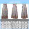 Zahmetsiz Stil İçin Kadın Wrap Yazlık Boho Çiçekli Paisley Maksi Baskılı Elbise