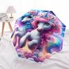 1 Stück Einhorn Fantasy Nachthimmel Regenschirm mit Kunststoffgriff, Geeignet für Alle Jahreszeiten Zuhause Reise Outdoor RegenschirmDD708