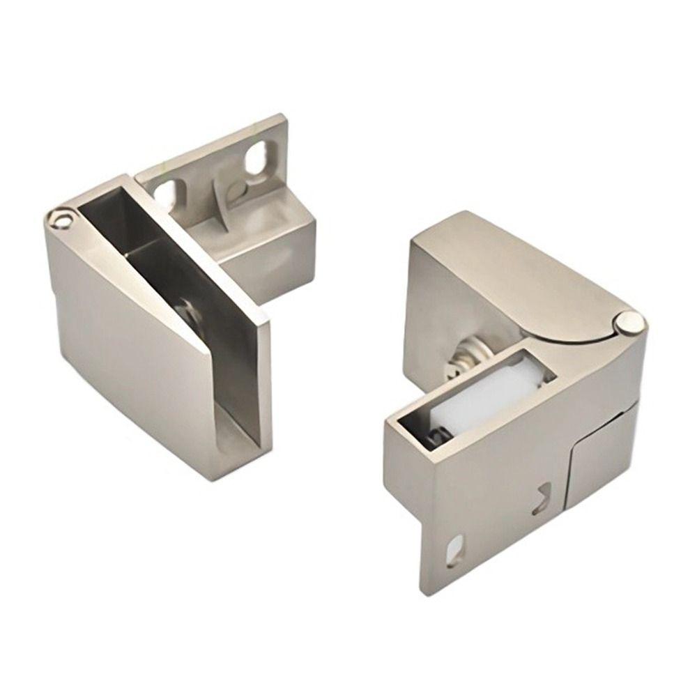 Self-closing Glass Door Hinge Zinc Alloy Cabinet Door Hinge New Frameless Clamp  Wardrobe Cupboard
