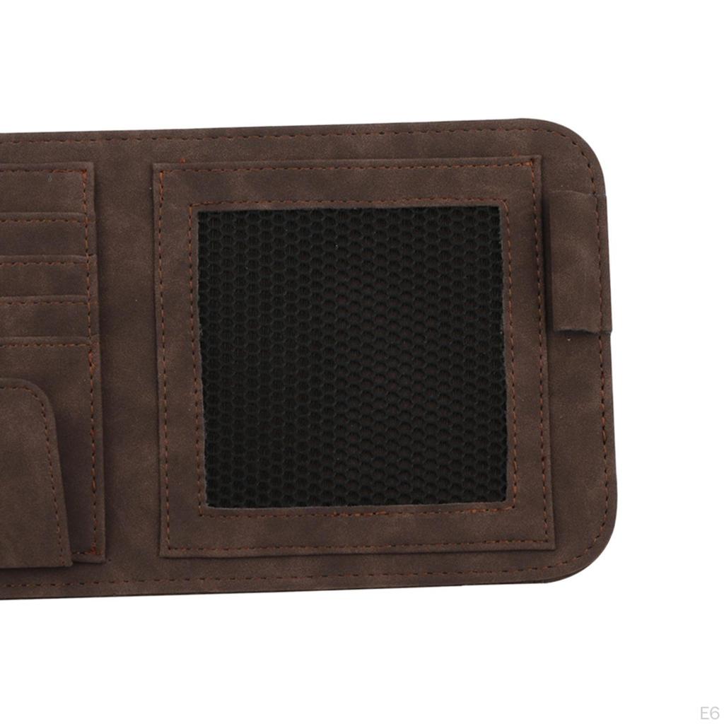 Auto Sun Visor Organizer Automobile Card Holder Multi Pocket Universal Glasses Holders Mobile Phone