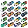 30Pcs Pull Back Small Car Crash Resistant Cartoon Cars for Miniature Desktop Decor Playthings Fun Gift Pull Back Car
