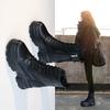 Martin Boots Women's and Women's Autumn and Winter Platform Short Boots Fashionable and Simple Leather Boots