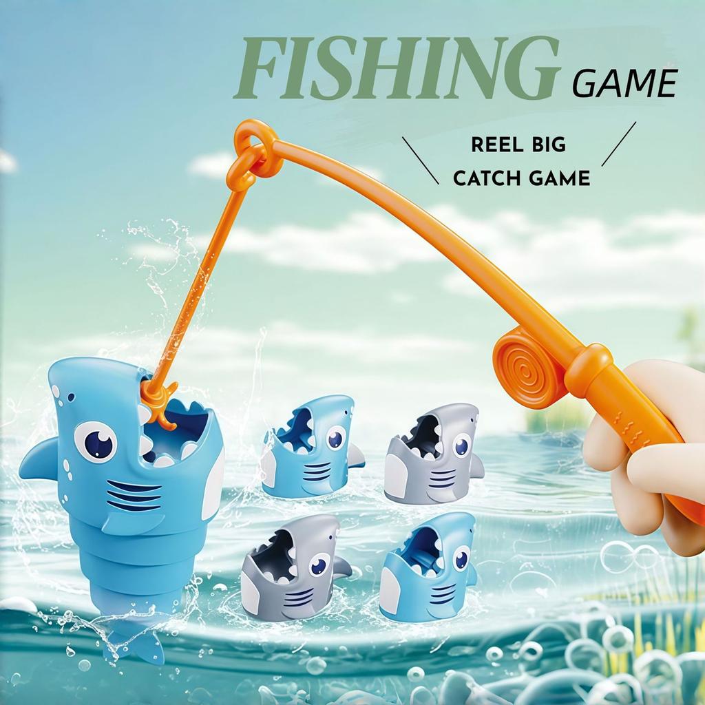 Children's Fishing Game Toy, Desktop Game, Parent Child Interaction, Hook Fishing, Puzzle And Stress Relief Toy