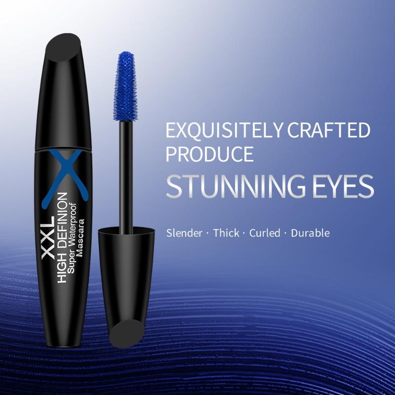 Blue Mascara Creates Thicker Eyelashes Without Smudging. Long Lasting Waterproof and Sweat Proof Mascara For. Perfect Christmas and Halloween Gift.
