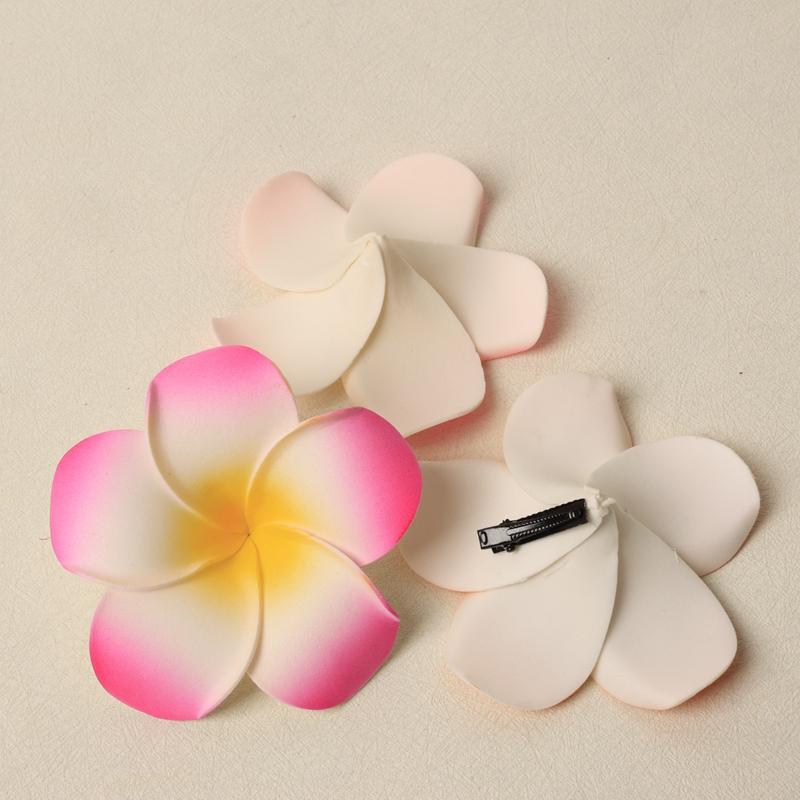 

10Pcs Foam Hawaiian Frangipani Artificial Plumeria Flower Hat Hair Clips for Home Party Women Girl Hawaii Beach Vacation Decor 4.5CM розы красного