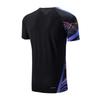 Li Ning Badminton Series Sportovní ležérní Jednoduché Tričko s krátkým rukávem Badminton Unisex Topy Černé AAYV165-1