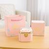 Cute Rotating Rose Box Romantic Surprise Jewelry Storage Box Necklace Storage Case  Mother's Day