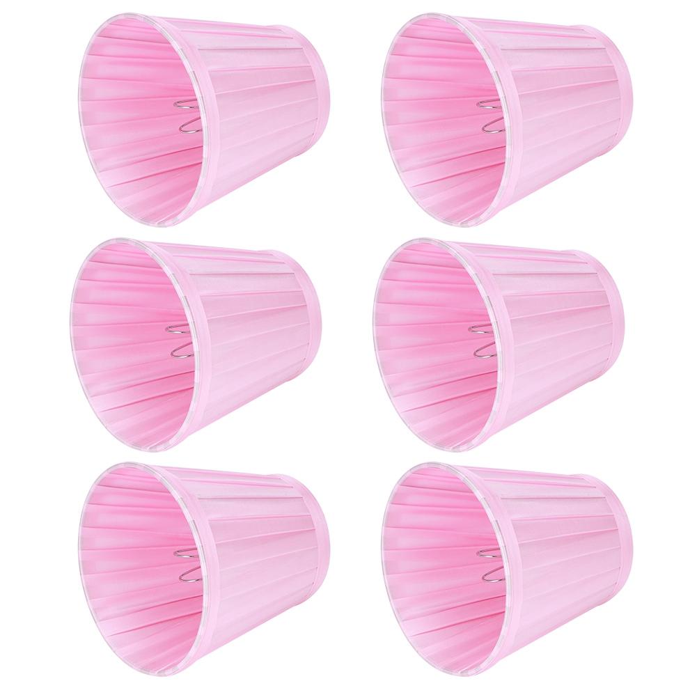 6PCS Simple Modern Pendant Lamp Shade Cover Fabric Wall Light Lampshade for Home Decor