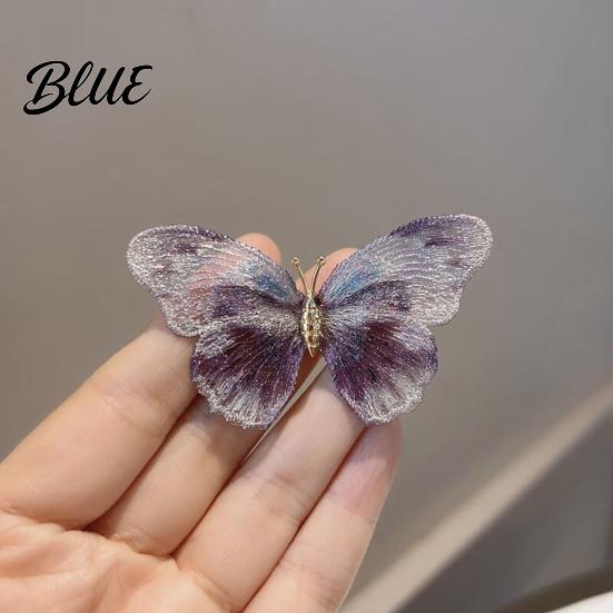 Enamel Butterfly Pin Women Brooch Sparkling Rhinestones Faux Pearl Butterflies