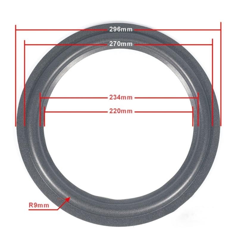 Anpassbarer Lautsprecher-Schaumstoff-Sickenring Kissen Optimieren Akustische Leistungen Sickenring Lautsprecherzubehör für Lautsprecherreparatur